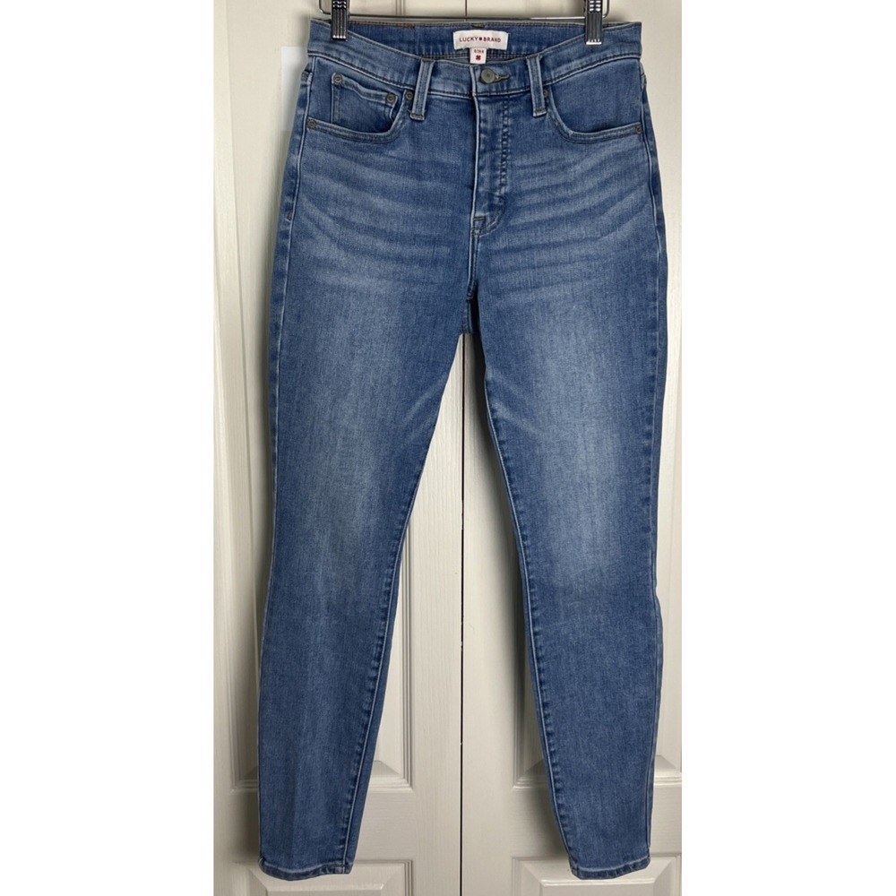 Lucky Brand Skinny Jeans Size‎ 8 / 29 R Bridgette Sculpt-Ed High Rise Zipper A60